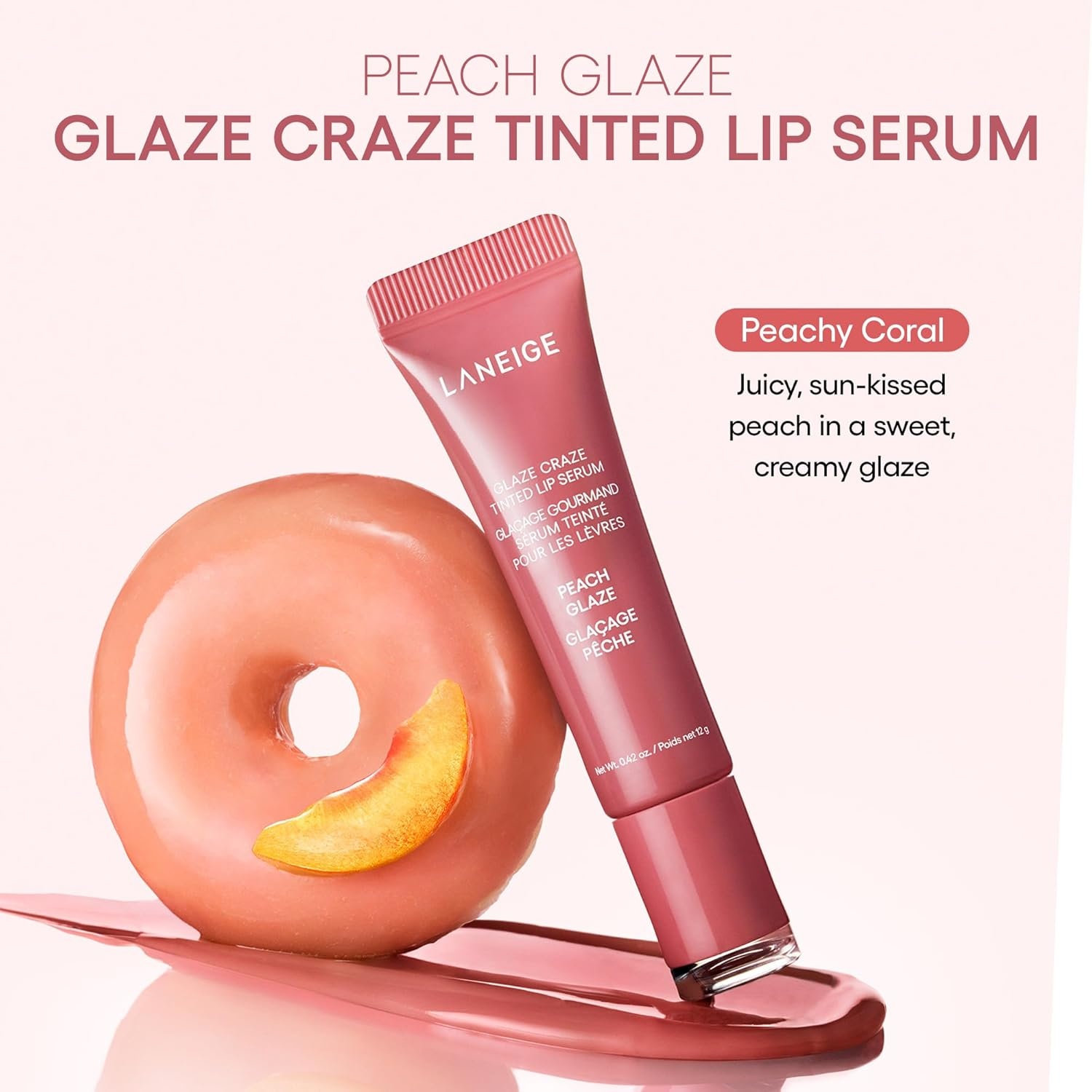 image:imageLANEIGE Glaze Craze Tinted Lip Serum Hydrating Lip Serum for Glossy Nourished Lips with Plumping PolypeptidesBlurred Skin Glowy Lips Set