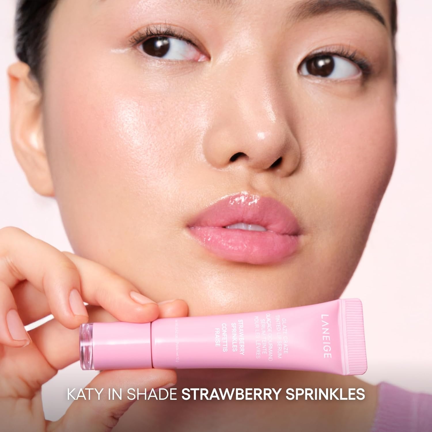 image:imageLANEIGE Glaze Craze Tinted Lip Serum Hydrating Lip Serum for Glossy Nourished Lips with Plumping PolypeptidesDonut Delight