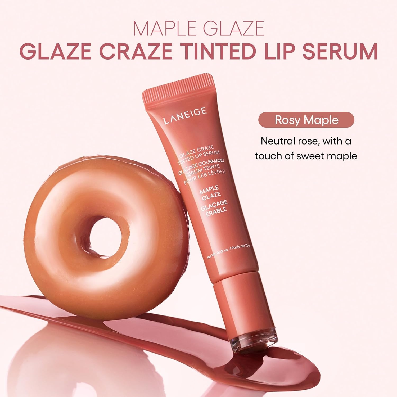 image:imageLANEIGE Glaze Craze Tinted Lip Serum Hydrating Lip Serum for Glossy Nourished Lips with Plumping PolypeptidesMaple Glaze