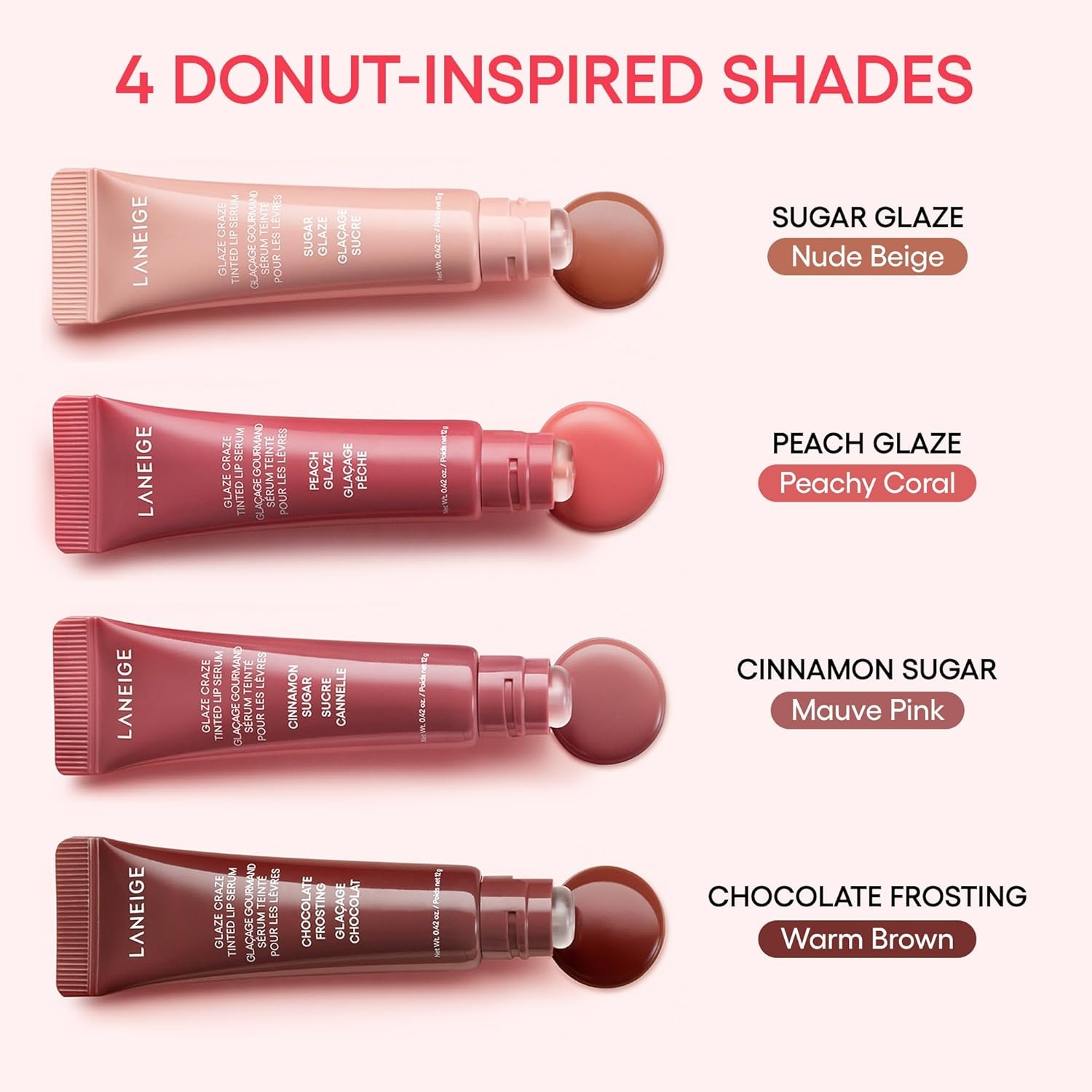 image:imageLANEIGE Glaze Craze Tinted Lip Serum Hydrating Lip Serum for Glossy Nourished Lips with Plumping PolypeptidesRaspberry Jam