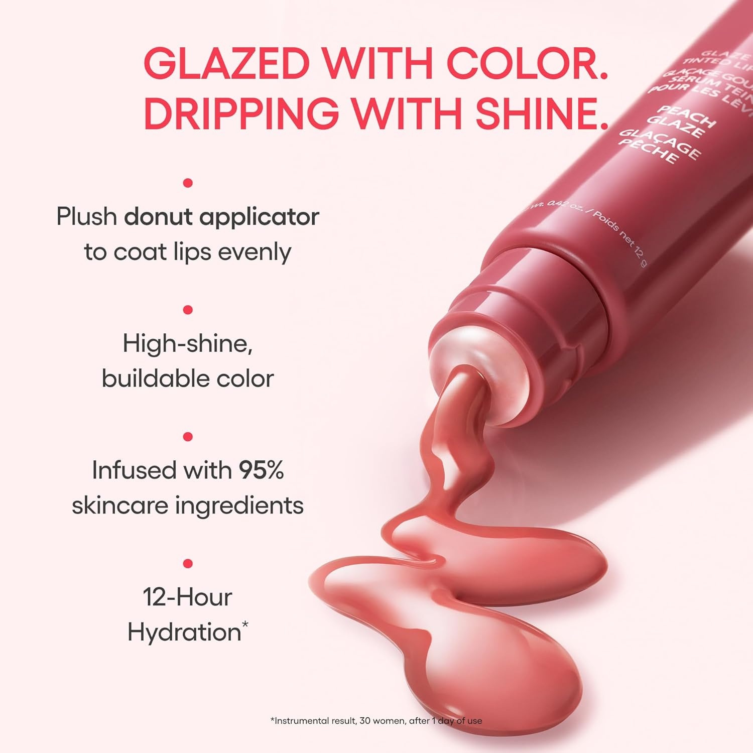 image:imageLANEIGE Glaze Craze Tinted Lip Serum Hydrating Lip Serum for Glossy Nourished Lips with Plumping PolypeptidesRose Jam