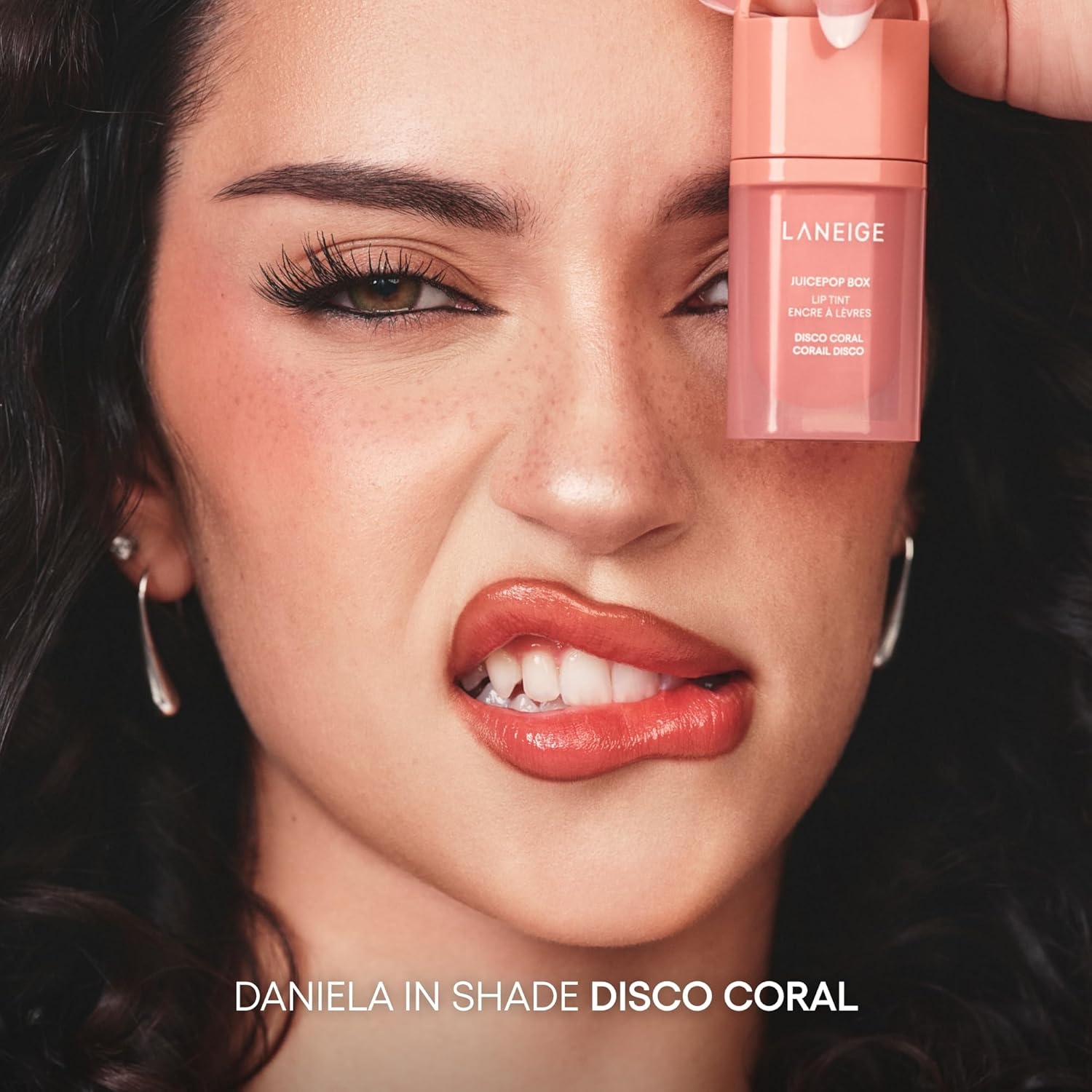image:imageLANEIGE JuicePop Box Lip Tint LongLasting Hydrating Lightweight Tint Buildable Juicy Color amp Nourishing Shine KBeauty Lip Essential for LongLasting ComfortDisco Coral