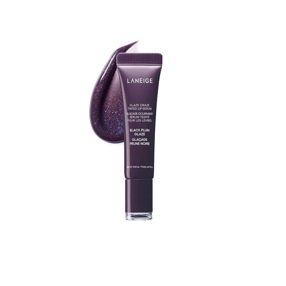 image:imageLANEIGE Glaze Craze Tinted Lip Serum Hydrating Lip Serum for Glossy Nourished Lips with Plumping PolypeptidesBlack Plum Glaze