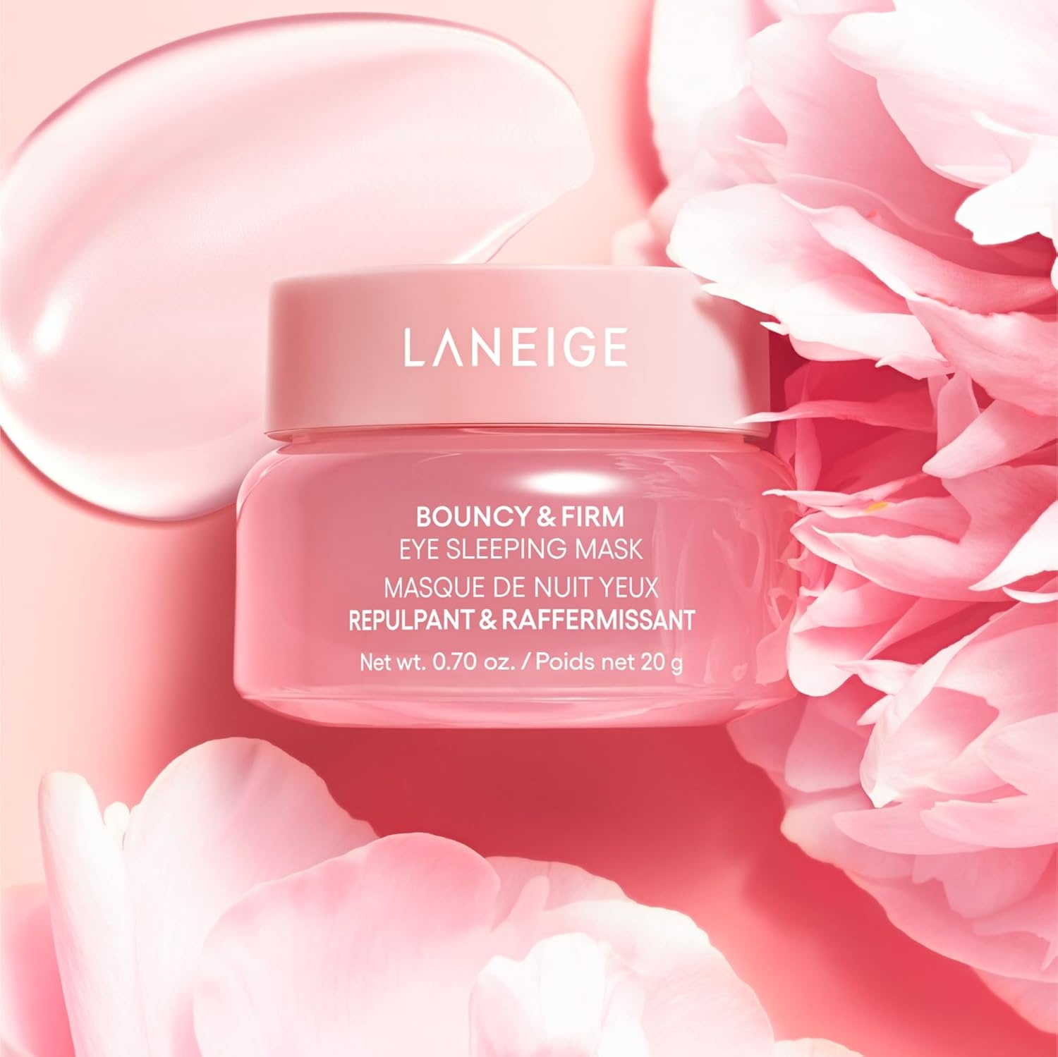 image:imageLANEIGE Bouncy amp Firm Eye Sleeping Mask Depuff and Firm with Peony amp Collagen Complex Ceramide amp 5D Hyaluronic Acid