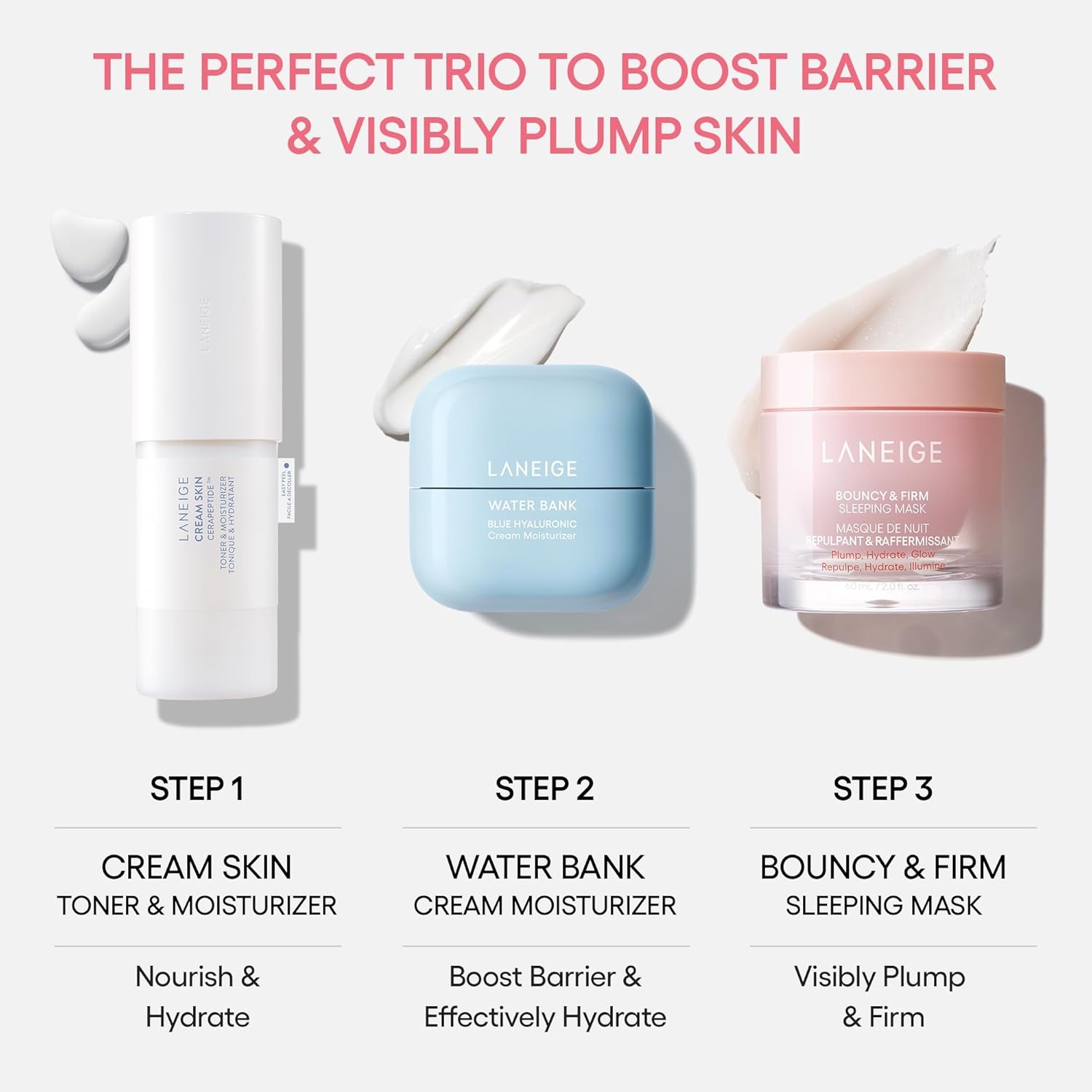 image:imageLANEIGE Bouncy and Firm Sleeping Mask Revitalize Smooth Peony amp Collagen Complex BarrierBoosting Hydration20 fl oz60 ml Full Size