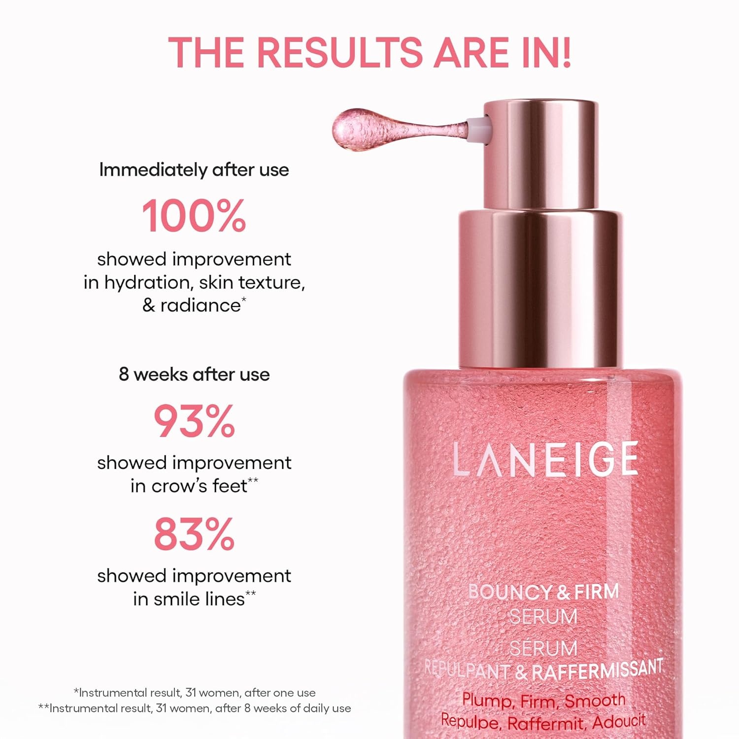image:imageLANEIGE Bouncy and Firm Sleeping Mask Revitalize Smooth Peony amp Collagen Complex BarrierBoosting HydrationBouncy Skin On The Go Set