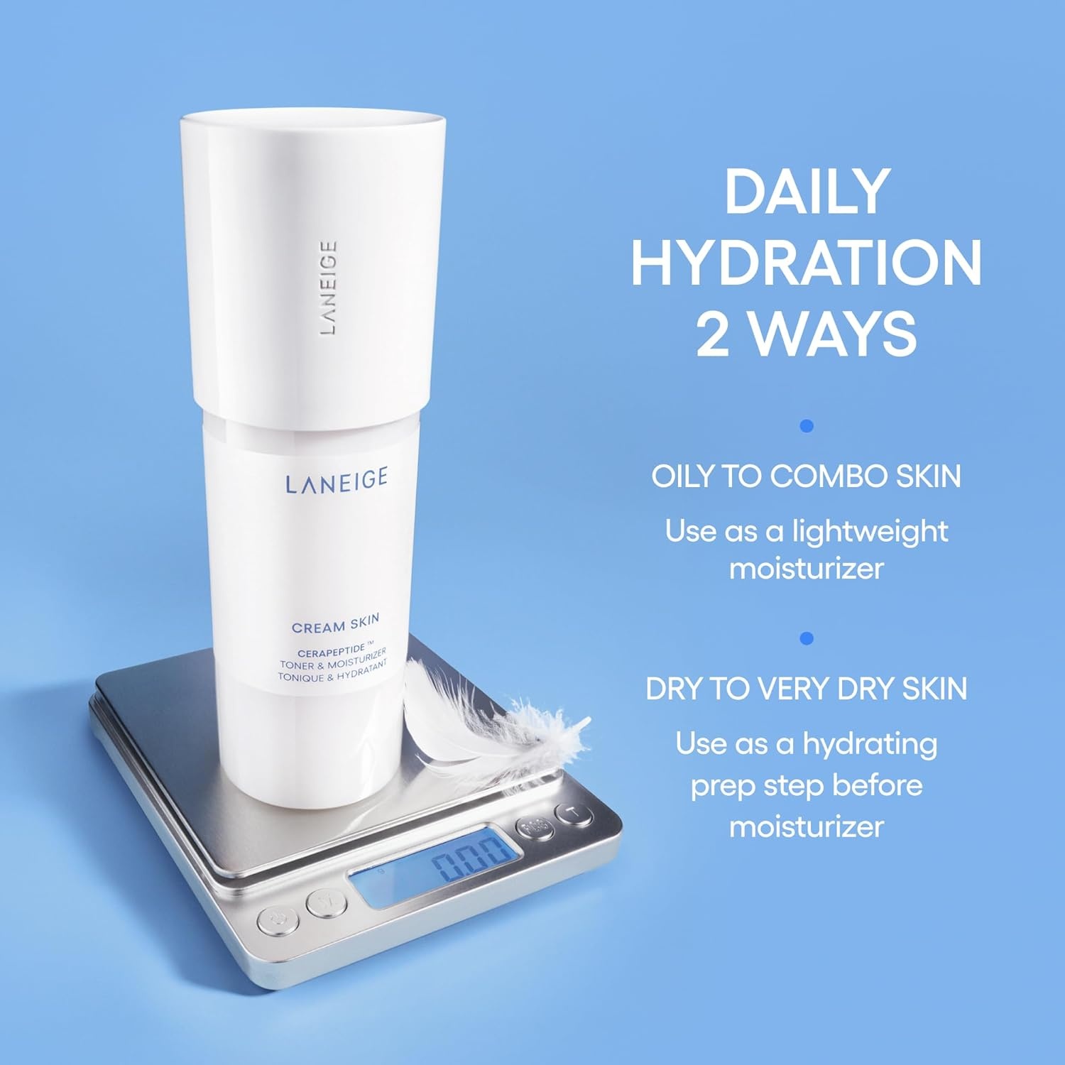 image:imageLANEIGE Cream Skin Toner amp Moisturizer Lightweight Refillable Korean Milky Toner with Ceramide amp Peptide for Hydration Firming amp Barrier Support574 fl oz 170 ml