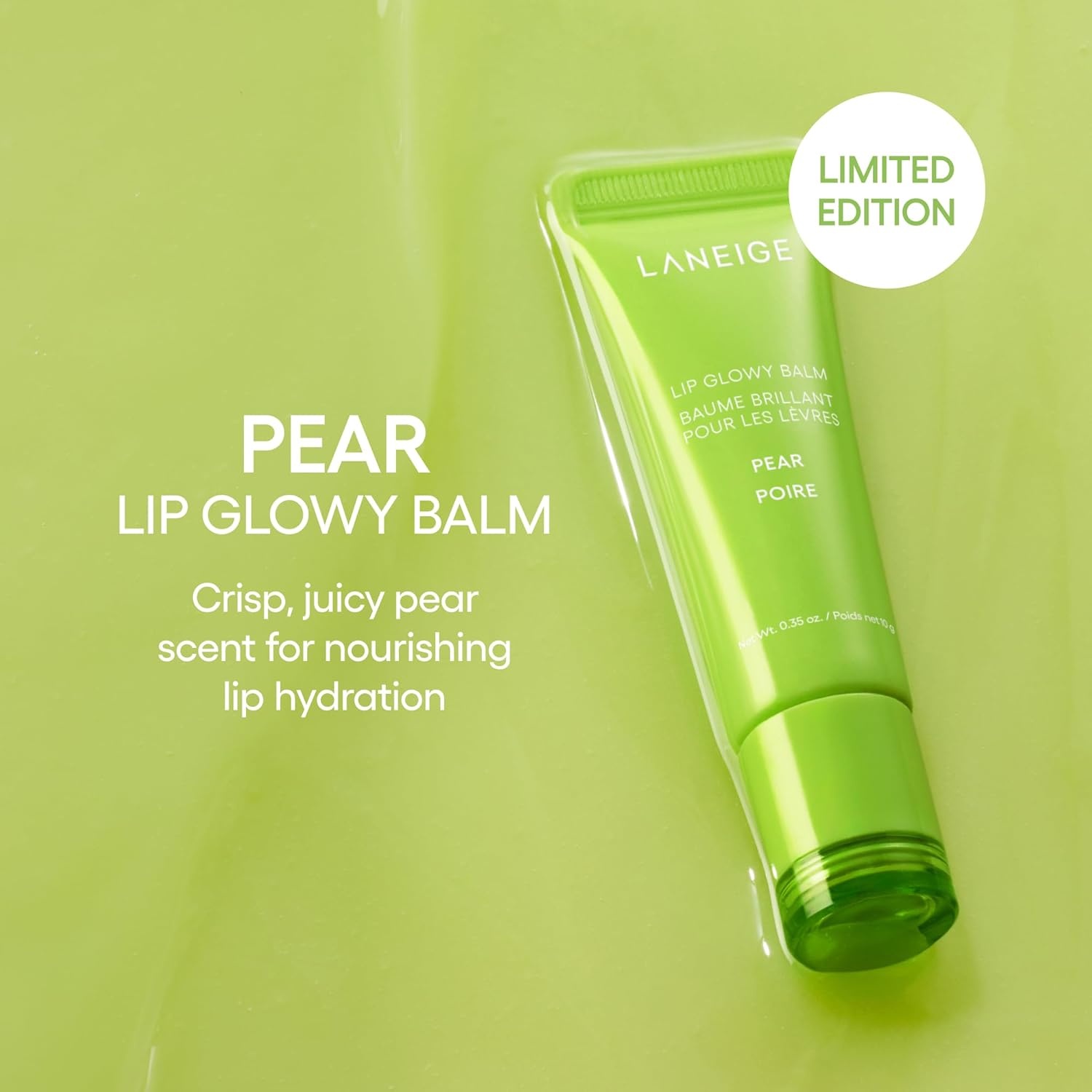 image:imageLANEIGE Lip Glowy Balm Sheer Tinted Lip Moisturizer with Shea Butter for Hydrating Shine amp Soft LipsPear