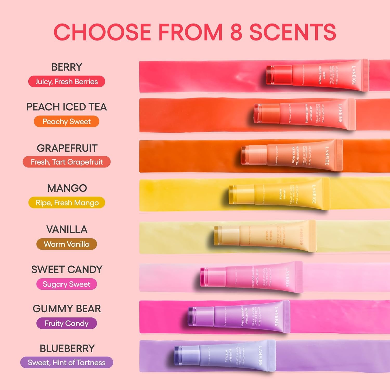 image:imageLANEIGE Lip Glowy Balm Sheer Tinted Lip Moisturizer with Shea Butter for Hydrating Shine amp Soft LipsPear