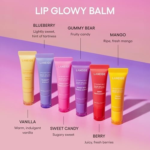 image:imageLANEIGE Lip Glowy Balm Sheer Tinted Lip Moisturizer with Shea Butter for Hydrating Shine amp Soft LipsSmore Kisses Set