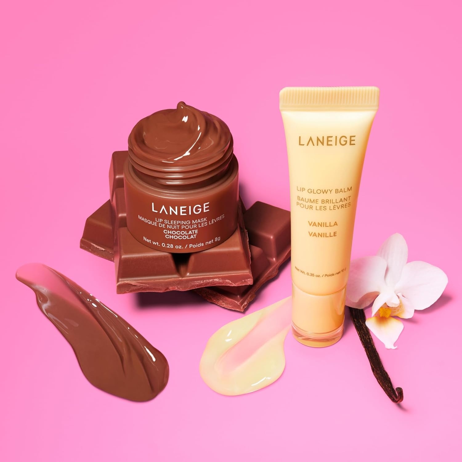 image:imageLANEIGE Lip Glowy Balm Sheer Tinted Lip Moisturizer with Shea Butter for Hydrating Shine amp Soft LipsSmore Kisses Set