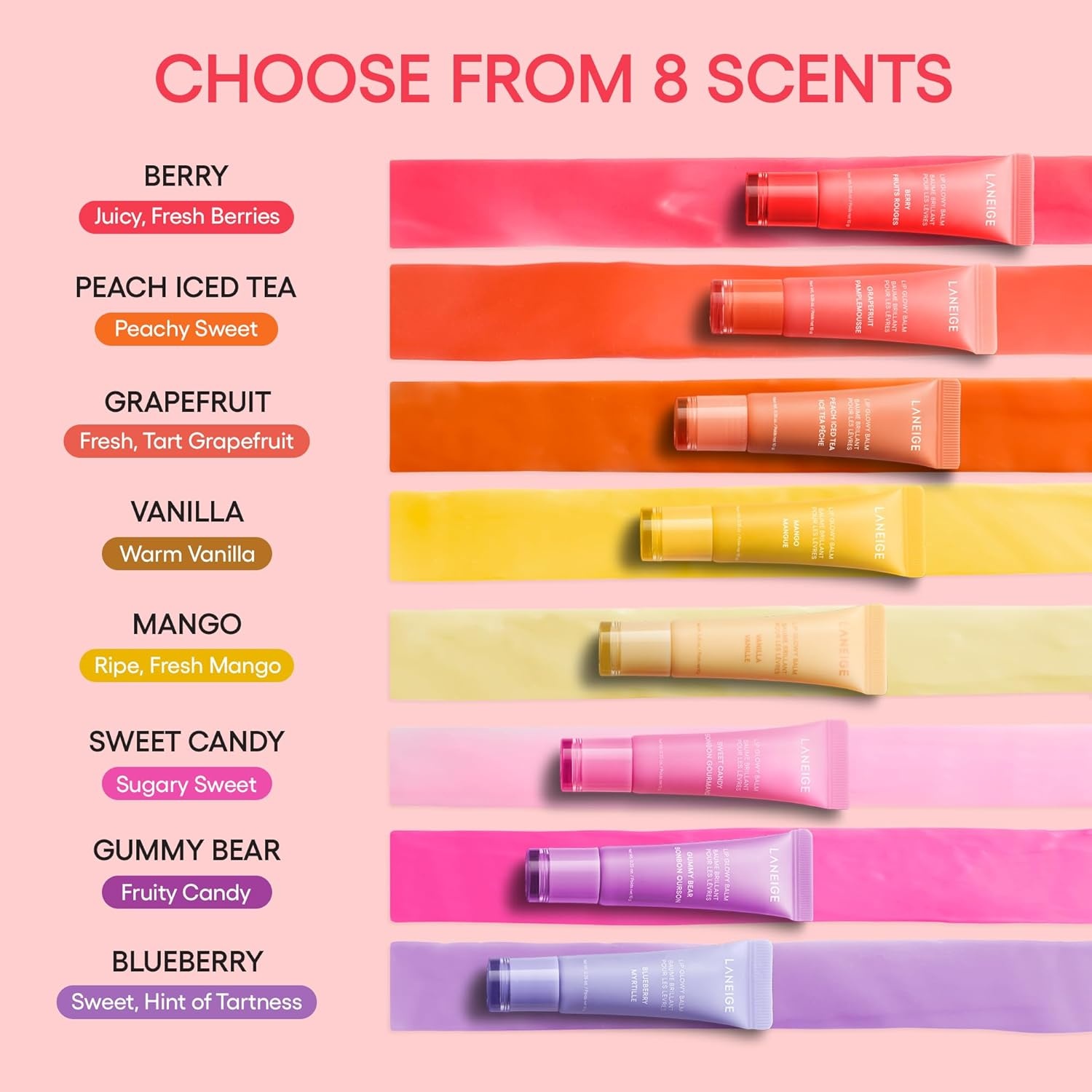 image:imageLANEIGE Lip Glowy Balm Sheer Tinted Lip Moisturizer with Shea Butter for Hydrating Shine amp Soft LipsTaro Bubble Tea