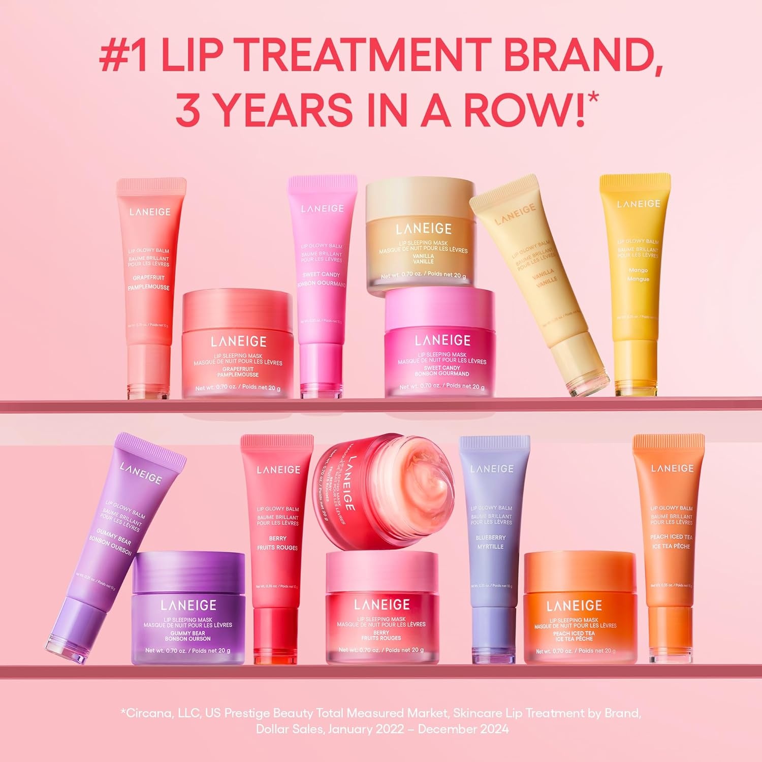 image:imageLANEIGE Lip Glowy Balm Sheer Tinted Lip Moisturizer with Shea Butter for Hydrating Shine amp Soft LipsTaro Bubble Tea