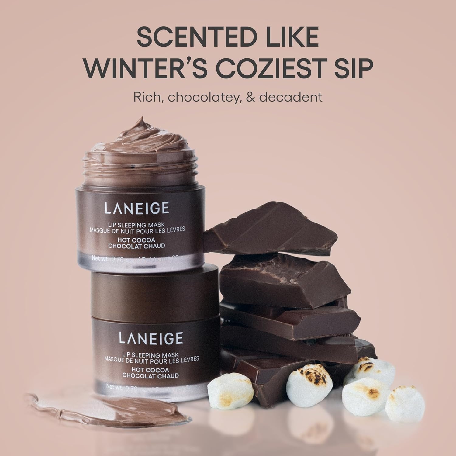 image:imageLANEIGE Lip Sleeping Mask Nourish Hydrate Vitamin C Murumuru amp Shea Butter Antioxidants Flaky Dry LipsHot Cocoa