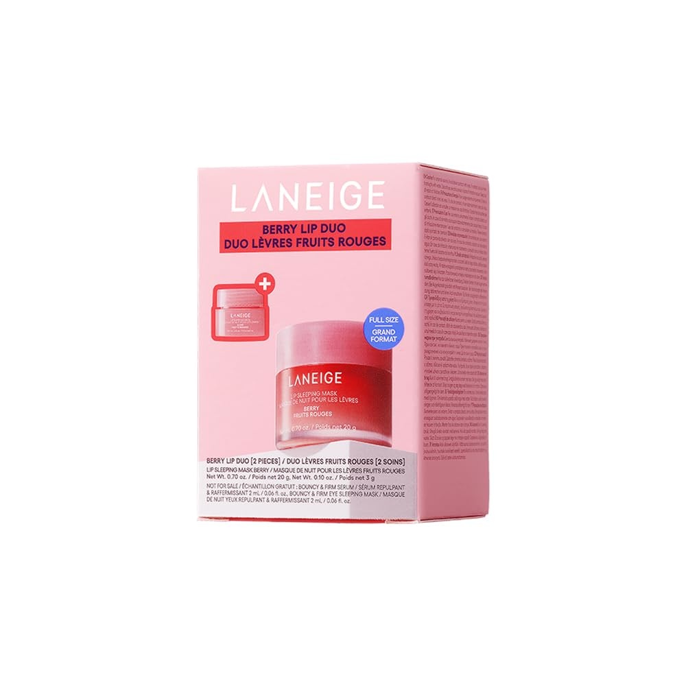image:imageLANEIGE Lip Sleeping Mask Nourish Hydrate Vitamin C Murumuru amp Shea Butter Antioxidants Flaky Dry LipsLip Sleeping Mask Berry Duo