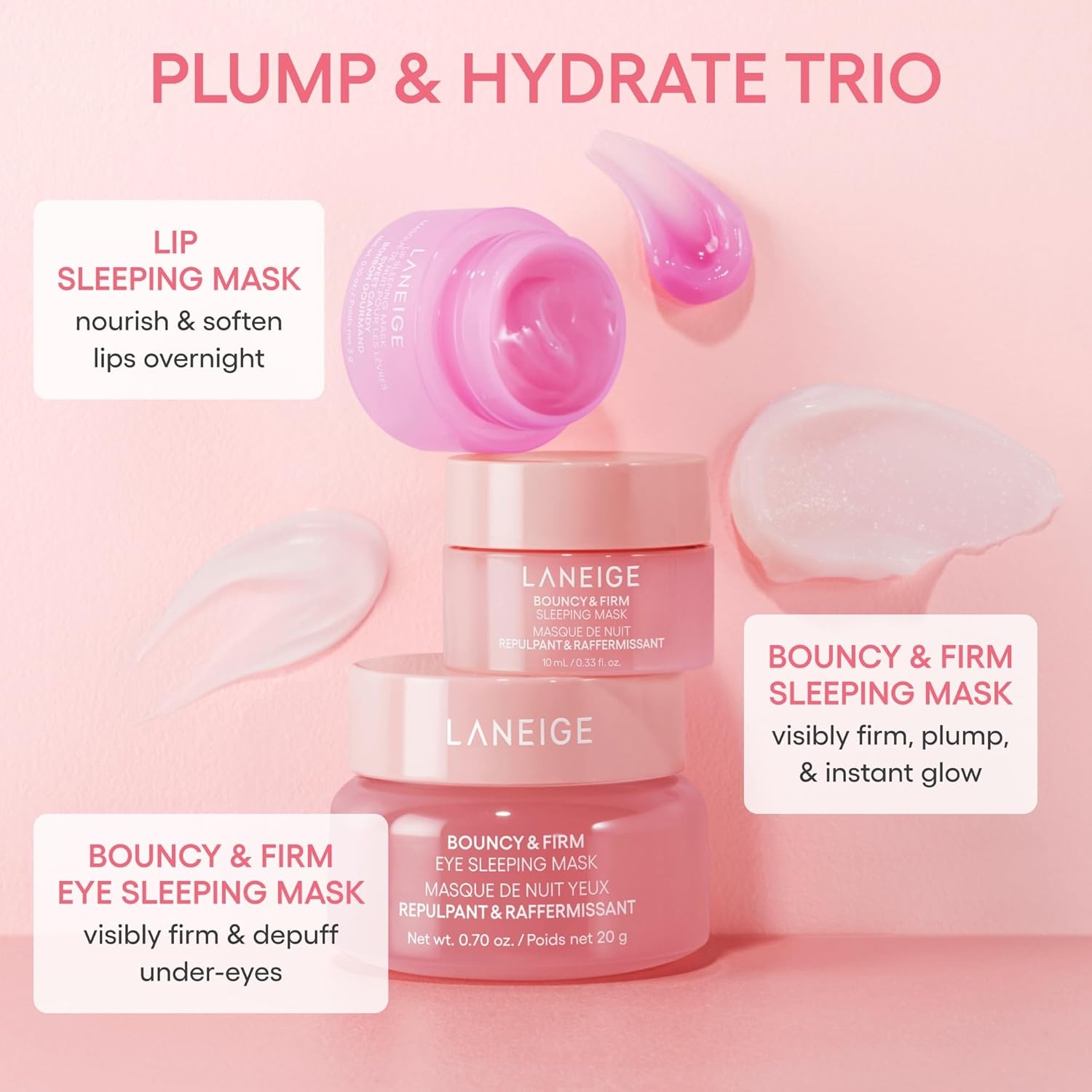 image:imageLANEIGE Lip Sleeping Mask Nourish Hydrate Vitamin C Murumuru amp Shea Butter Antioxidants Flaky Dry LipsPlump Hydrate Set