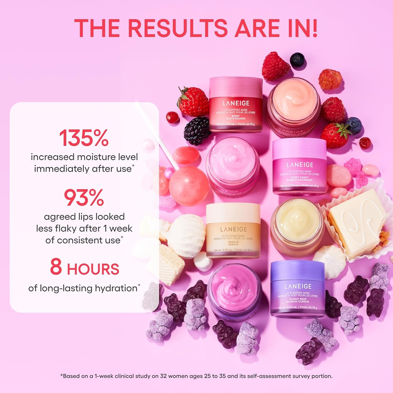 image:imageLANEIGE Lip Sleeping Mask Nourish Hydrate Vitamin C Murumuru amp Shea Butter Antioxidants Flaky Dry LipsPlump Hydrate Set