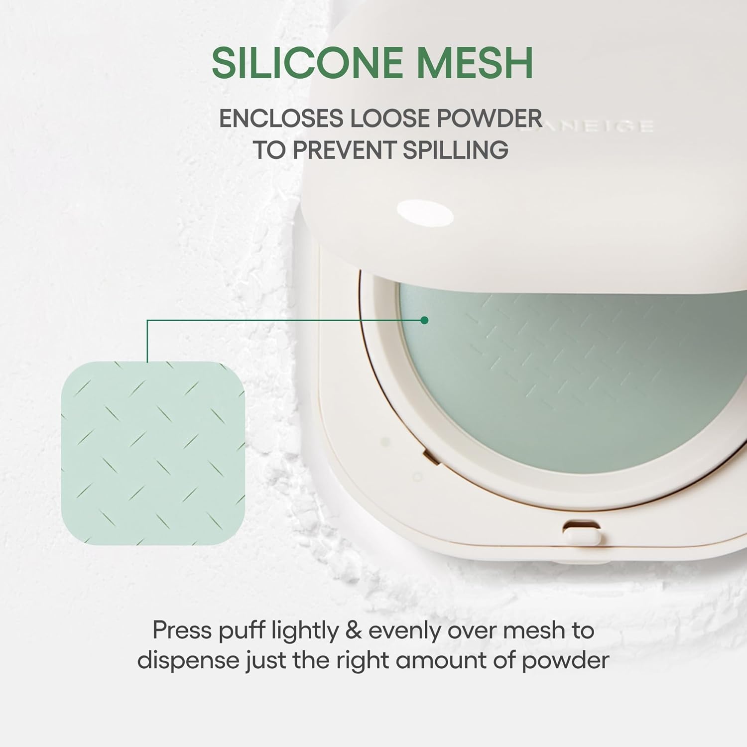 image:imageLANEIGE Neo Blurring Powder Korean Shine Control Compact with Pore Blurring Smoothing Finish amp TravelFriendly No Spill Packaging7g 024 oz Full Size