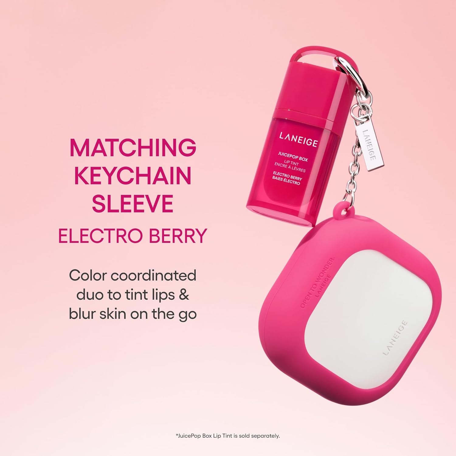 image:imageLANEIGE Neo Blurring Powder Korean Shine Control Compact with Pore Blurring Smoothing Finish amp TravelFriendly No Spill PackagingNeo Powder Berry Keychain Duo