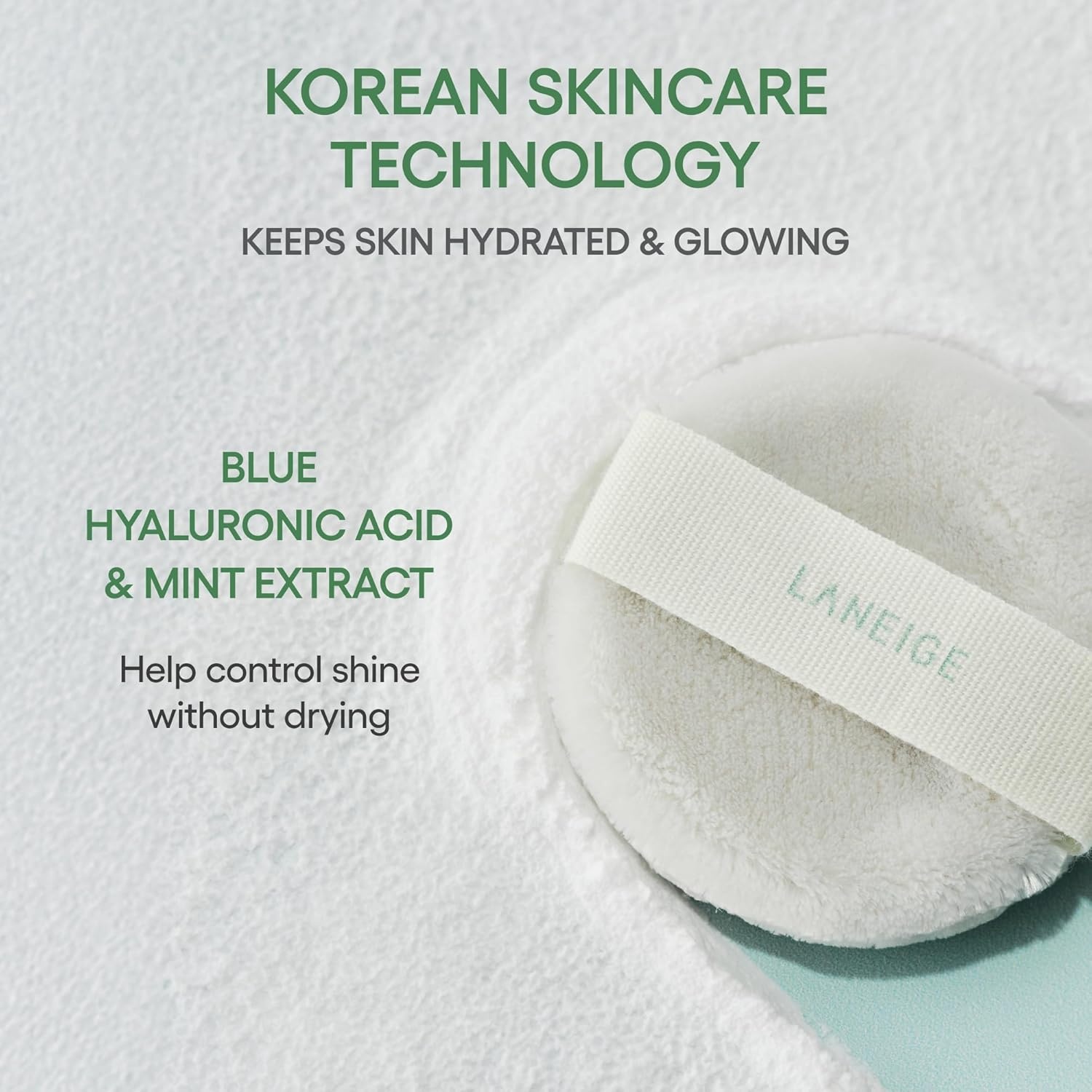 image:imageLANEIGE Neo Blurring Powder Korean Shine Control Compact with Pore Blurring Smoothing Finish amp TravelFriendly No Spill PackagingNeo Powder Berry Keychain Duo