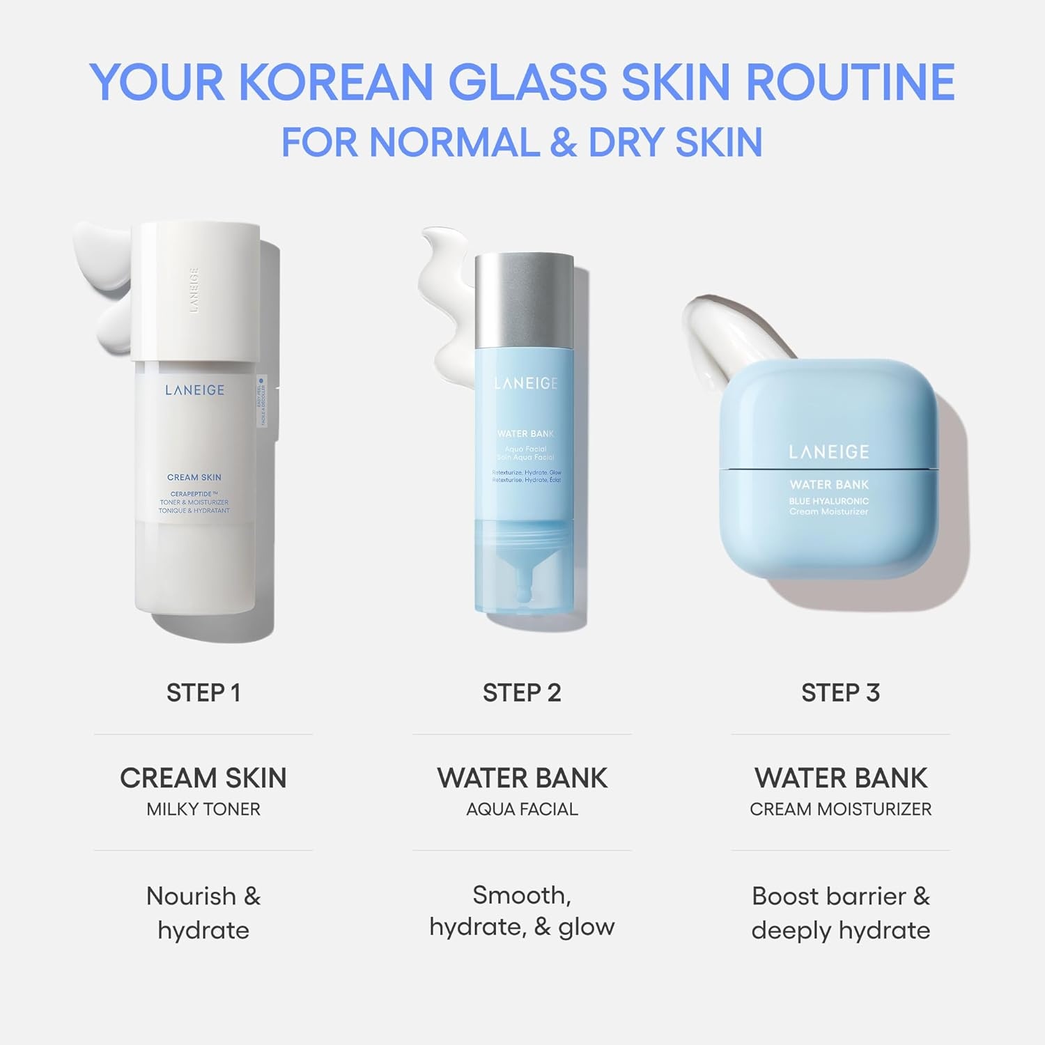 image:imageLANEIGE Water Bank Aqua Facial Serum KBeauty Exfoliating amp Hydrating Serum AHA BHA PHA Gentle Exfoliation Hyaluronic Acid amp Ceramide Glow Boost Smooth Soft Radiant Skin