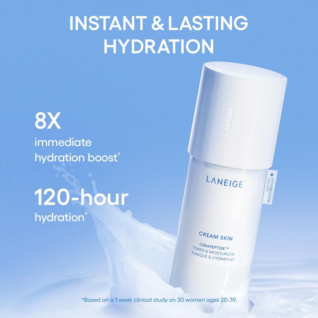 image:imageLANEIGE Water Bank Blue Hyaluronic Cream Moisturizer Hydrating Korean Face Cream with Squalane amp Ceramide for Skin Barrier Support DermatologistTestedIcons To Go Set