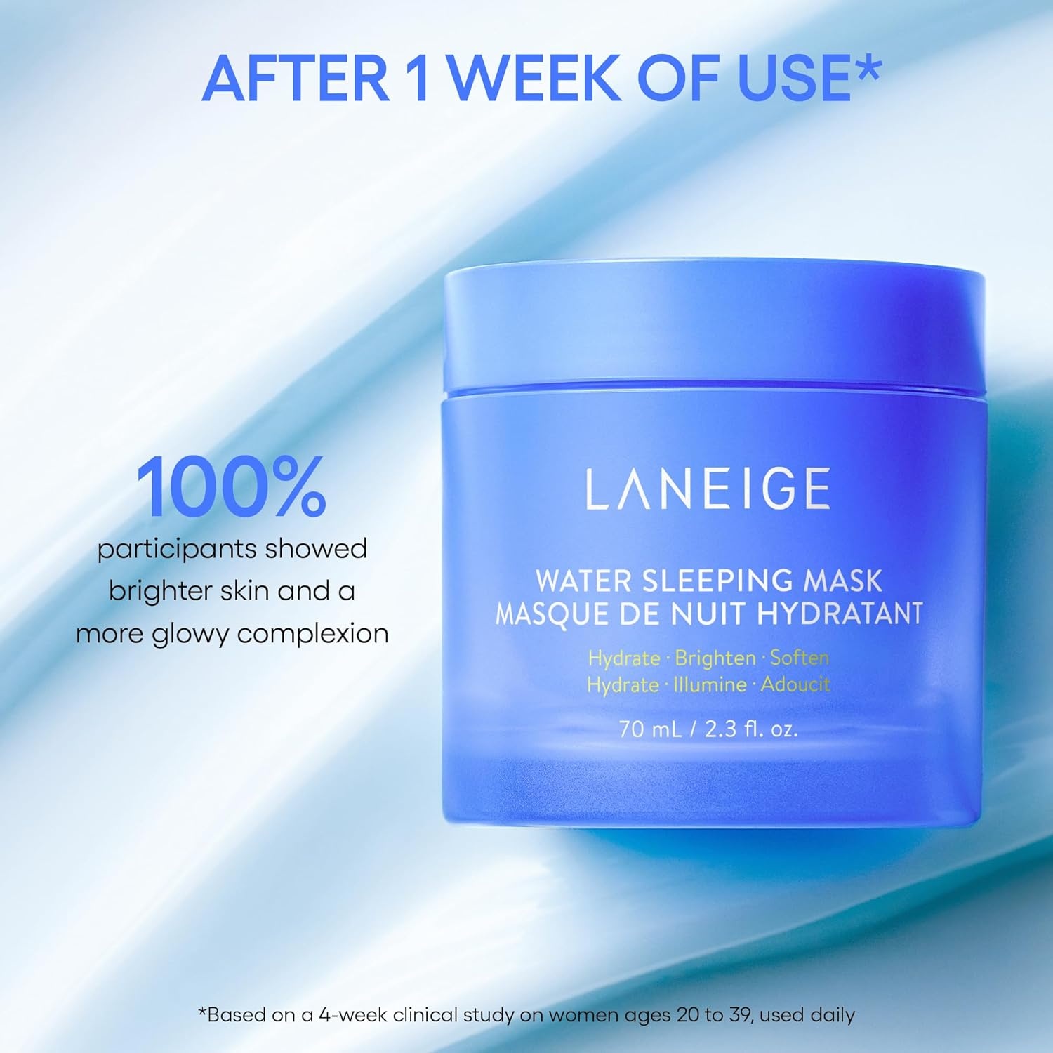 image:imageLANEIGE Water Bank Blue Hyaluronic Cream Moisturizer Hydrating Korean Face Cream with Squalane amp Ceramide for Skin Barrier Support DermatologistTestedIcons To Go Set