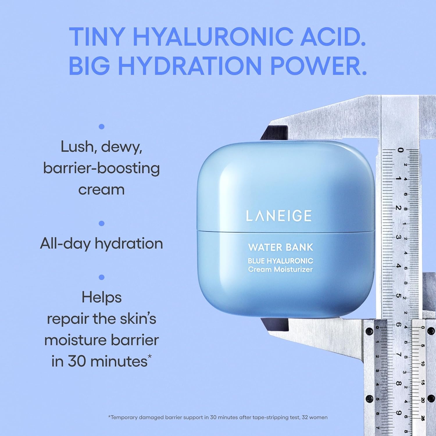 image:imageLANEIGE Water Bank Blue Hyaluronic Cream Moisturizer Hydrating Korean Face Cream with Squalane amp Ceramide for Skin Barrier Support DermatologistTested169 oz 50 ml Refill