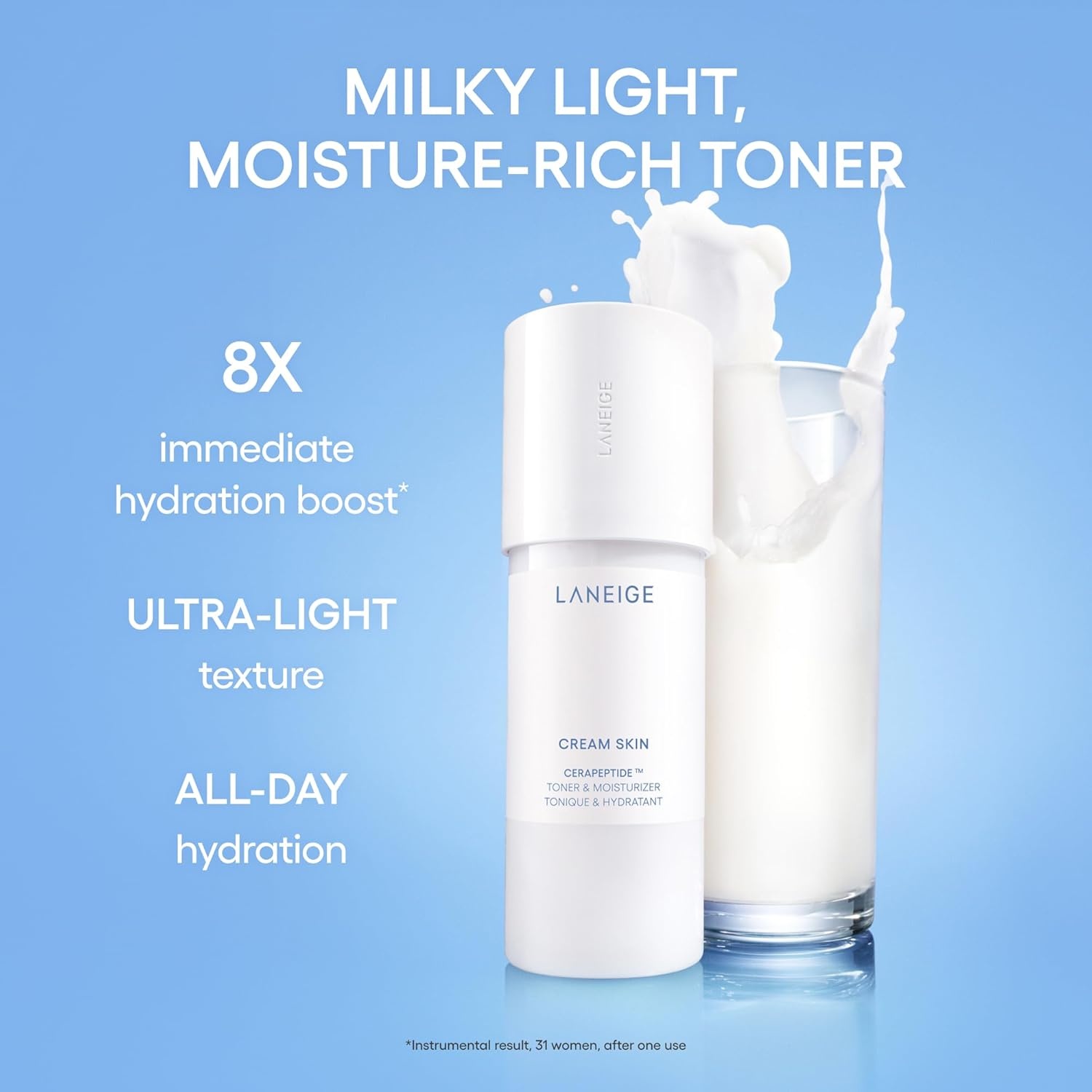 image:imageLANEIGE Water Bank Blue Hyaluronic Cream Moisturizer Hydrating Korean Face Cream with Squalane amp Ceramide for Skin Barrier Support DermatologistTestedDaily Hydration Essential Set