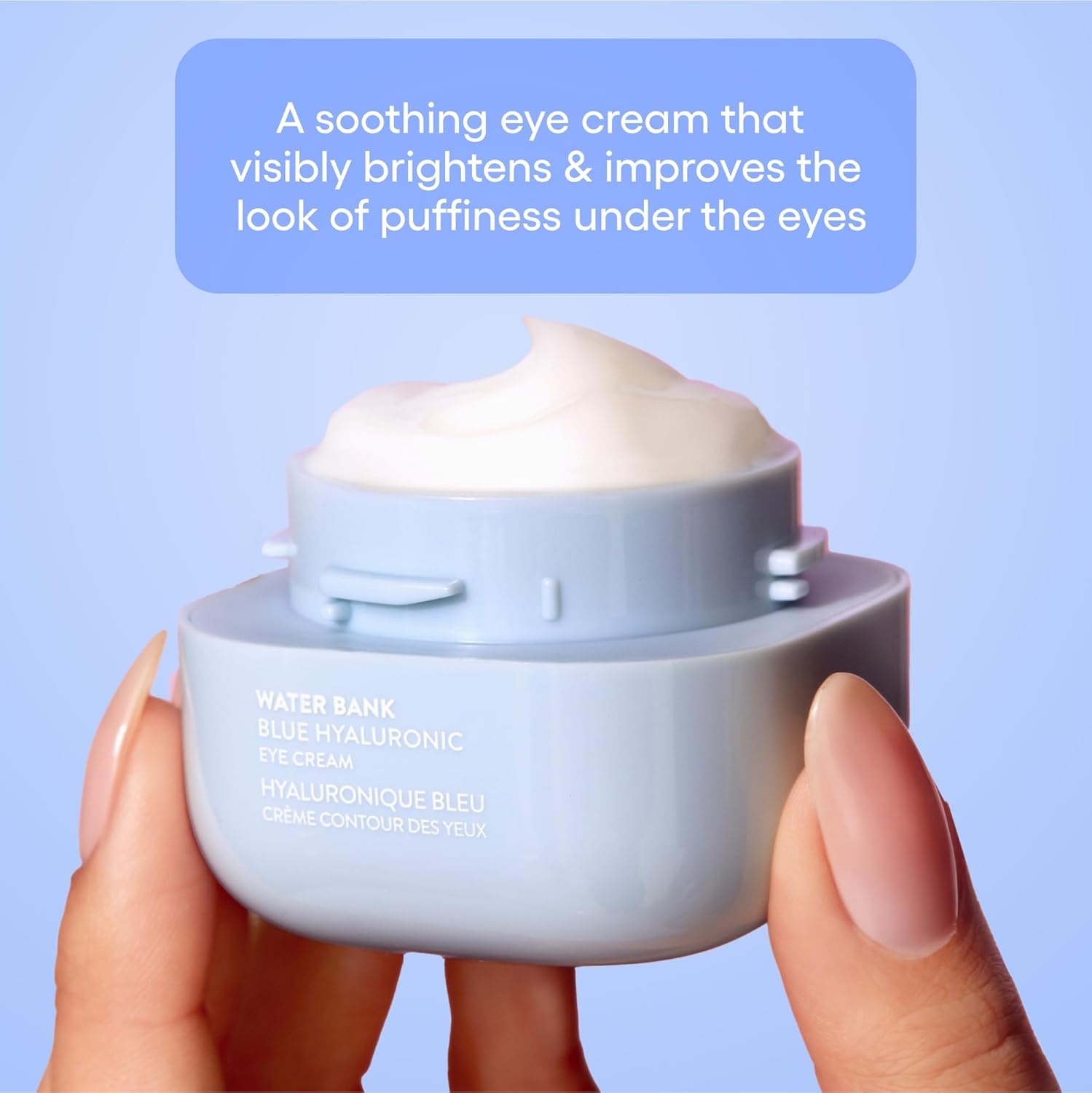 image:imageLANEIGE Water Bank Blue Hyaluronic Eye Cream Hydrating Eye Treatment with Niacinamide amp Caffeine to Brighten Nourish amp Reduce Puffiness