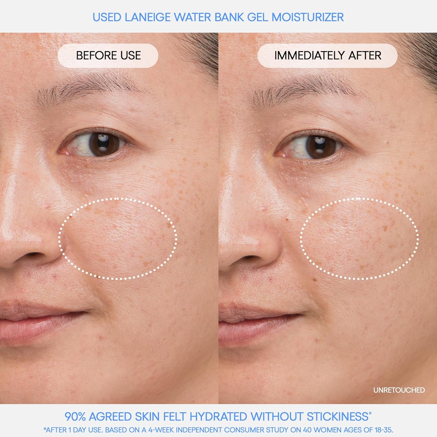 image:imageLANEIGE Water Bank Blue Hyaluronic Gel Moisturizer Lightweight Hydrating Face Gel with Mint Extract Hypoallergenic amp DermatologistTested16 oz 50 ml Full Size