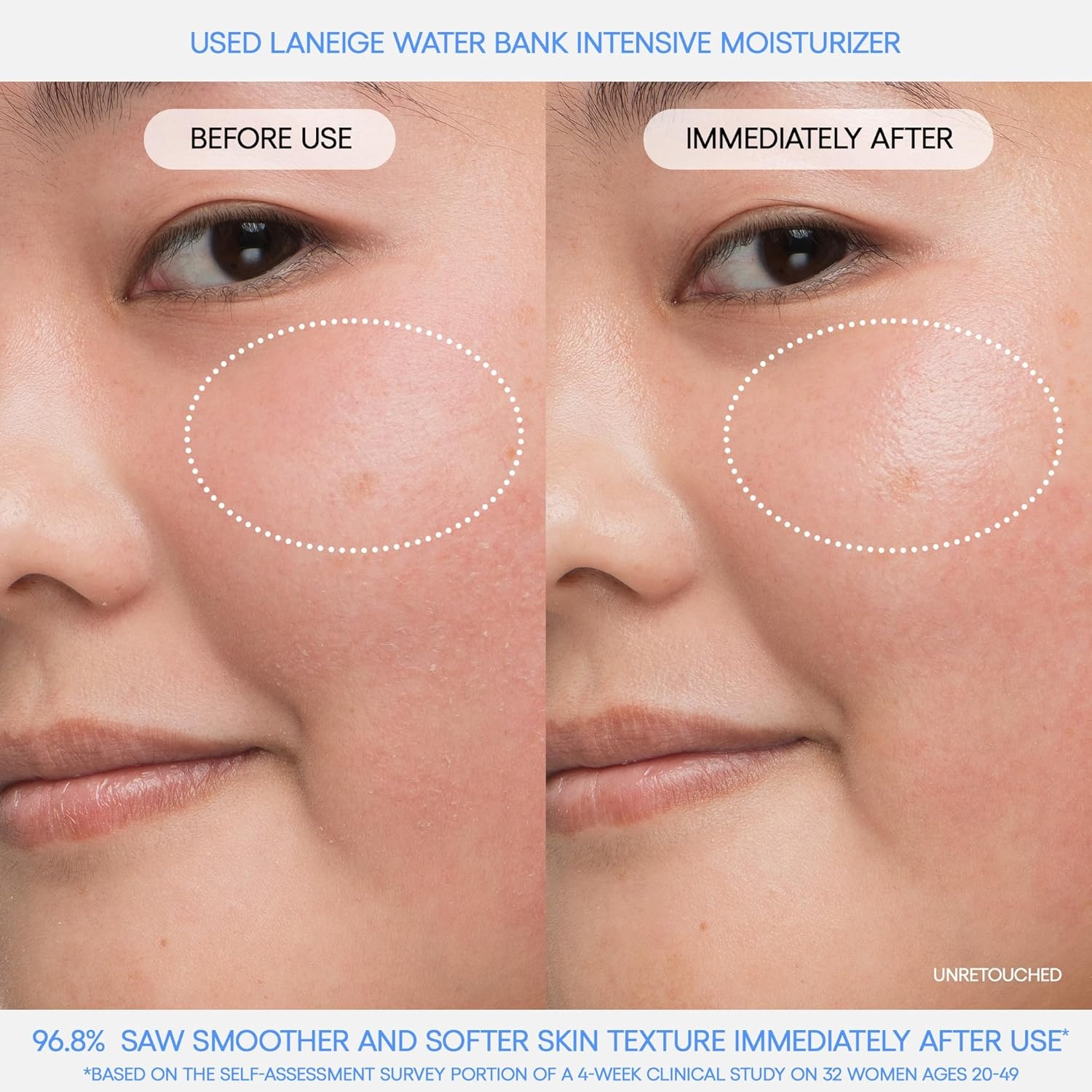 image:imageLANEIGE Water Bank Blue Hyaluronic Intensive Moisturizer Hydrating Face Cream for Extra Dry Skin with Squalane amp Peptide for Skin Barrier Support DermatologistTested16 oz 50 ml Refill Size