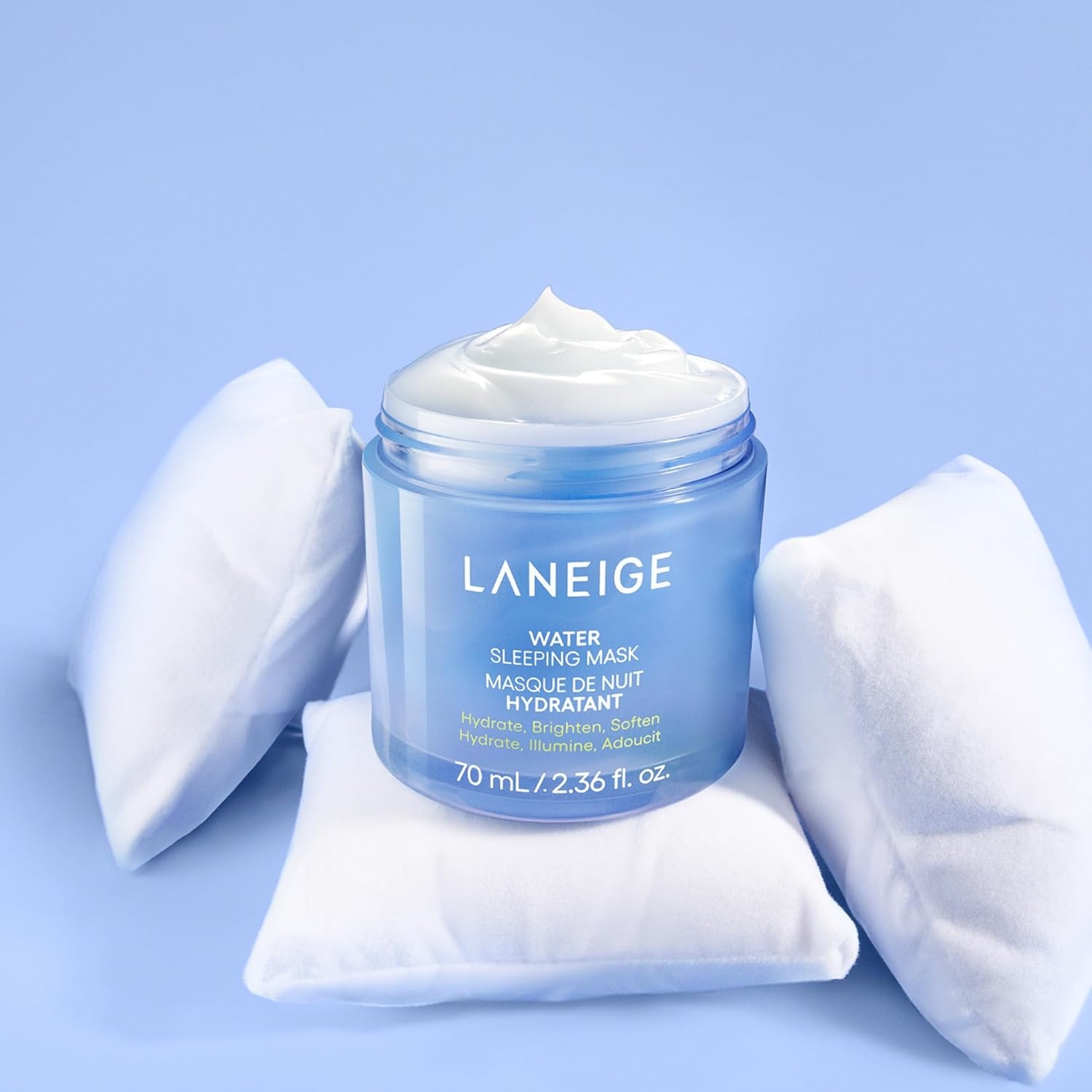 image:imageLANEIGE Water Sleeping Mask Hydrating Korean Overnight Mask with Squalane amp ProbioticDerived Complex for Bright Glowing Skin amp Barrier Support236 fl oz 70ml Full Size