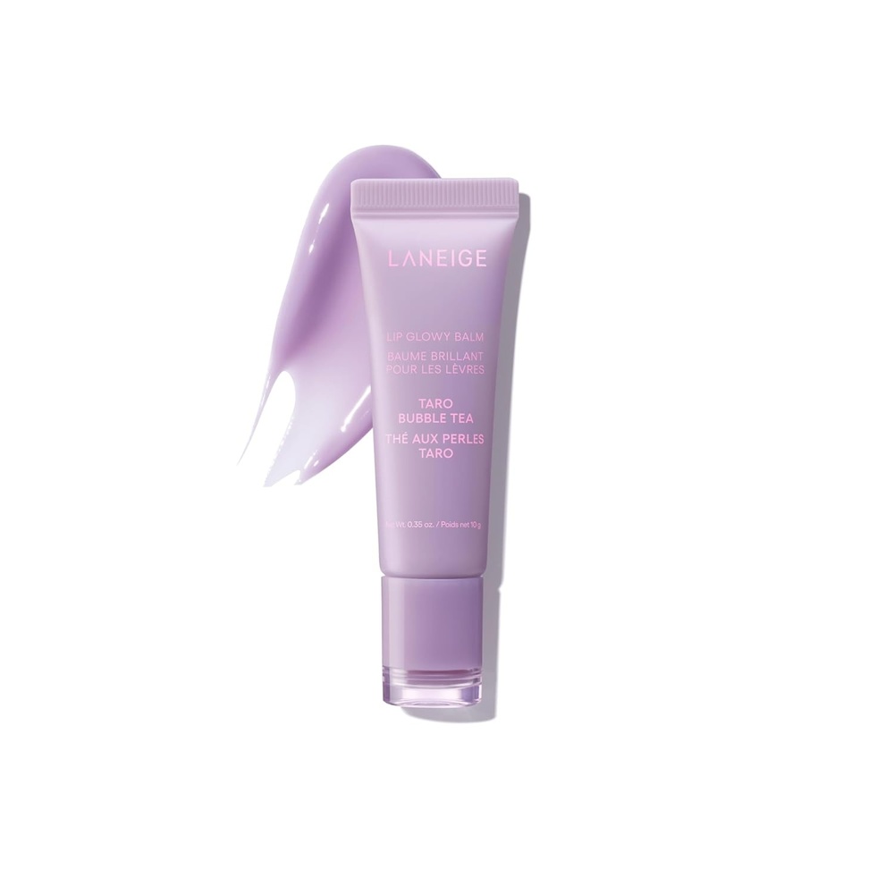 image:imageLANEIGE Lip Glowy Balm Sheer Tinted Lip Moisturizer with Shea Butter for Hydrating Shine amp Soft LipsTaro Bubble Tea