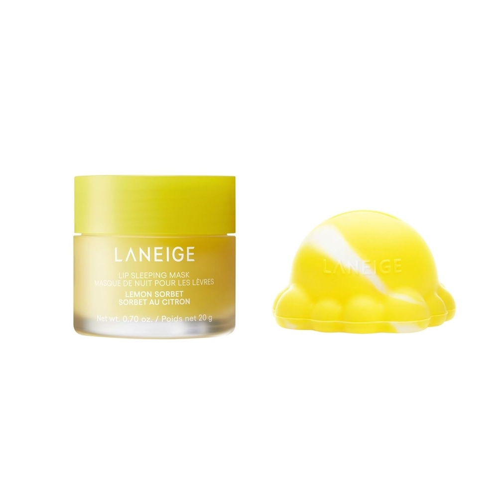 image:imageLANEIGE Lip Sleeping Mask Nourish Hydrate Vitamin C Murumuru amp Shea Butter Antioxidants Flaky Dry LipsLemon Sorbet Lip Topper Duo