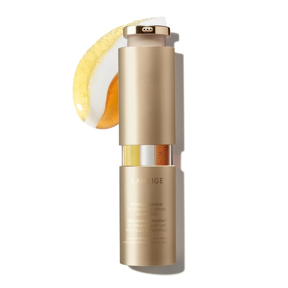 image:imageLANEIGE Perfect Renew 3X Signature Serum Retinol Ceramide amp Collagen Peptides for Wrinkle Care Firming amp Radiance135 Fl Oz Pack of 1